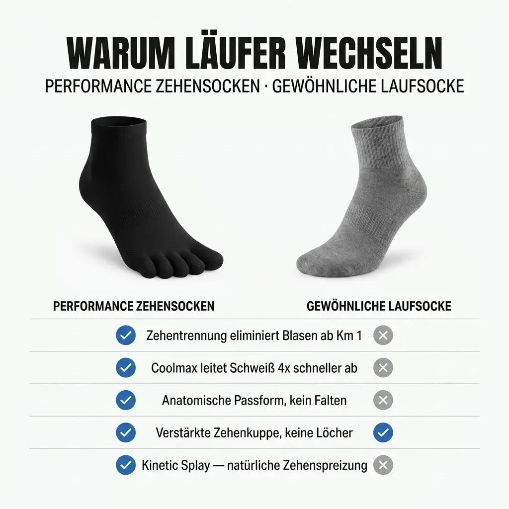 Coolmax Performance Zehensocken